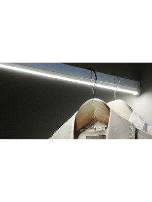 Gürçay Ledli Dolap Askı Borusu Pilli Hareket Sensörlü 61-80Cm