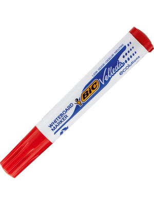 Bic 1751 Velleda Ecolutions Kesik Uçlu Kırmızı Whiteboard Marker