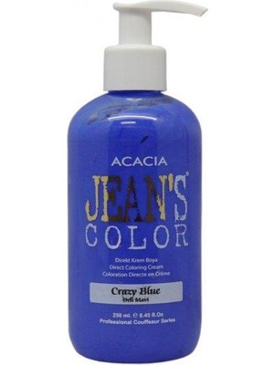Jeans Color Deli Mavi Renkli Saç Boyası 250 Ml Amonyaksız Canlı Renkler İçin Etkili Formül