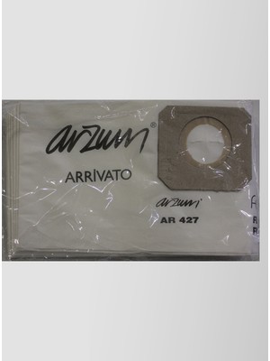 Arzum Arrivato AR 427 Kağıt Süpürge Torbası