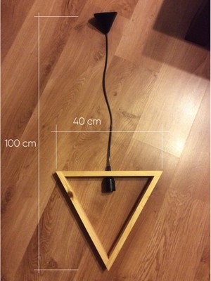 Tugowood Ahşap Üçgen Sarkıt