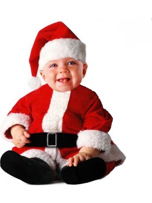 Partioutlet Yılbaşı Bebek Noel Baba Kostümü 12-18Ay