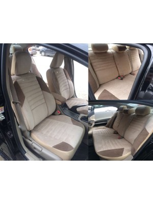 Volkswagen Jetta gri renk Araca Özel Dikim Oto Koltuk Kılıfı NanoTech Kir, Leke Tutmaz Tay Tüyü Kumaş