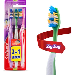 Zig Zag Diş Fırçası Orta 2+1