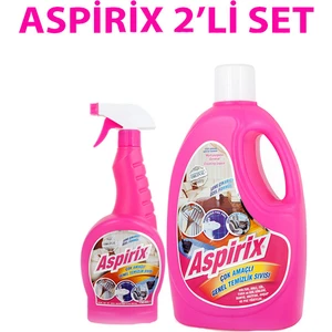 Aspirix Çok Amaçlı Temizleyici 750Ml Sprey + 2500 Ml Yedek