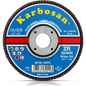 Zr Flap Diskler Kum:60 115X22.23 Mm (10'Lu Kutu)