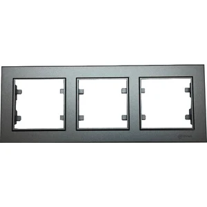 Füme Yatay Üçlü Çerçeve  Makel  Karea