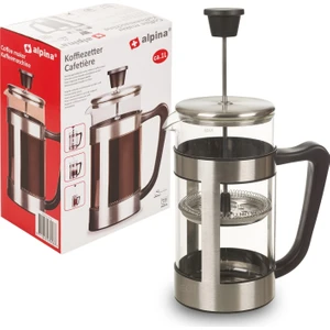 Alpına French Press Kahve Filtresi 1 LİTRE Alpina Coffee Maker INOX