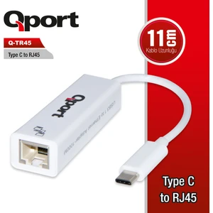 Q-TR45 Type-C To Rj45(Gigabit)Network Dönüştürücü
