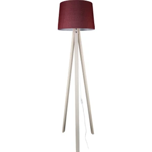 Deko Tripod Lambader Krem Ayak / Bordo Şapka
