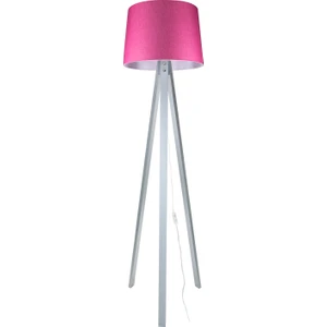 Deko Tripod Lambader Gri Ayak / Pembe Şapka
