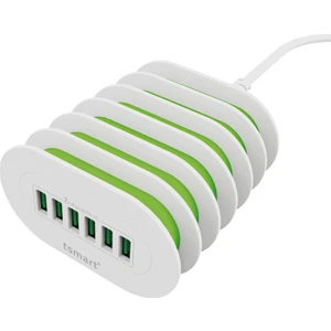 6 Usb Çıkışlı 7A Ev Şarj Cihazı