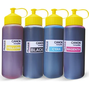 Canon Yazıcılar İçin Uyumlu 4 Renk 500 Ml Mürekkep Seti