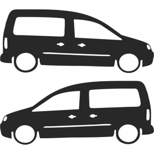 Stickermarket Caddy Basık Araç Sticker