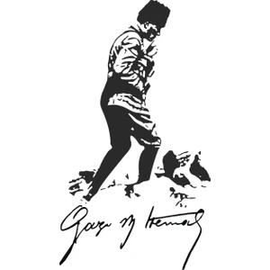 Stickermarket Atatürk İmza Beyaz Renk