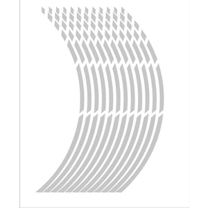 Gri Jant Şeridi 12 Adet Söküldüğünde İz Bırakmaz Araba ve Motosiklet Kullanımı