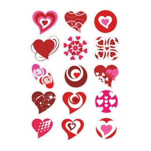 Stickermarket Kalp Sticker Seti