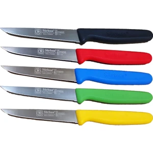 Sürmene 061004 Lz (Tırtıklı ) Sebze Bıçağı 9.5 Cm 5 Renk