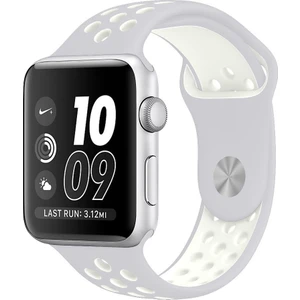 Apple Watch Uyumlu 42Mm Nike Style Soft Silikon Kayış