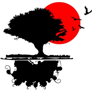 Sticker Master Gün Batımı Duvar Sticker Oto Motor Pc Etiket