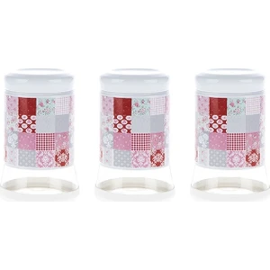 Patchwork 3Lü Kavanoz Seti 1100 ml