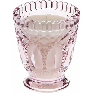 Kabartma Camlı Dekoratif Mum Lavanta