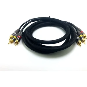3Rca Gold Kablo Metal Fişli 2Mt