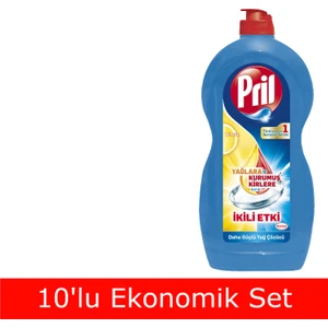 Power Sıvı Bulaşık Deterjanı Limon 1350 ml 10'lu Set