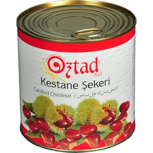 Öztad Bütün Kestane Şekeri (Duble)  3 Kg Teneke