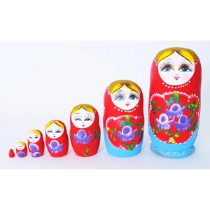 50bir Ahşap Matruşka Bebek 7'li Set