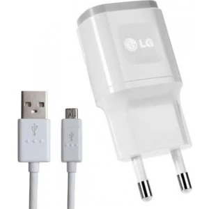 LG  Şarj Cihazı + USB Kablo Beyaz - MCS-04ED/B (İthalatçı Garantili)