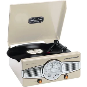 Classic Phono TT-28 C Dahili Hoparlörlü Retro Pikap (Bej) (Pikap İğnesi Hediye)
