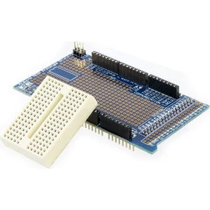 Arduino Mega 2560 R3 Proto Shield + Mini Breadboard