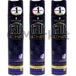 Saç Spreyi 6 Ultimate Haarlack En Güçlü 250 Ml (3 Adet)