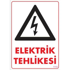 Pvc İkaz Levhası 25X35 Kod:1112