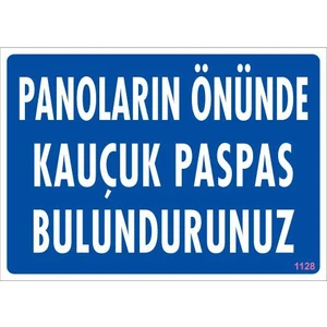 Pvc İkaz Levhası 25X35 Kod:1128