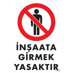 Pvc İkaz Levhası 25X35 Kod:1482