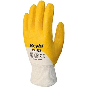 Beybi El-K2 No:9 Sarı Nitril Pamuk Eldiven