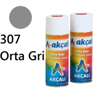Orta Gri Solvent Bazlı Akrilik Sprey Boya 400 Ml. Made İn Italy 307