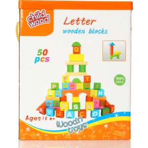 Bircan Oyuncak Ahşap Bloklar 50 Parça