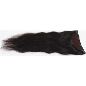 Aytuğ Peruk Doğal Saç Yarım Ay Çıtçıt 65-70Cm(150Gram) Doğal Renk Kestanedoğal Boyasız Koyu Kahverengi