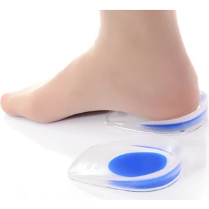 Elite Home Topuk Yastığı Silikon Şeffaf (Erkek) (Mavi) (Çift)