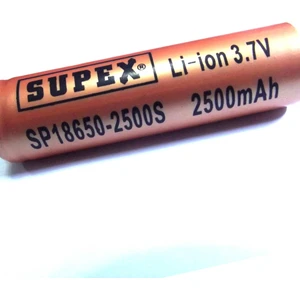 18650 2500Mah 3.7V Li-on Düz Kafa