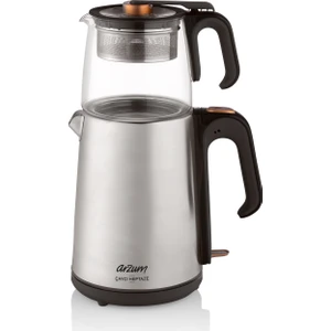 AR3024 Çaycı Heptaze Çay Makinesi - Inox / Cam