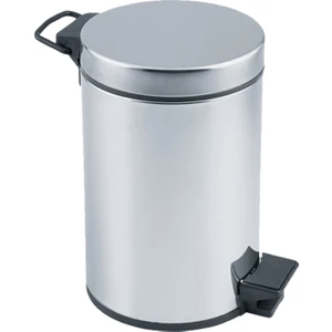 Paslanmaz Krom Pedallı Çöp Kovası-12 Lt