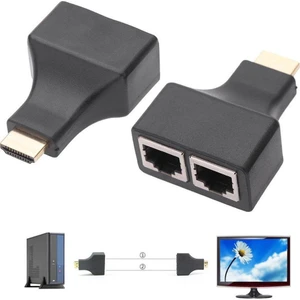 4845 Hdmi Rj45 Cat5 6 Extender Uzatıcı Uzatma Aparatı