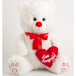 Peluş Ayı Seni Seviyorum Kalpli 50 Cm