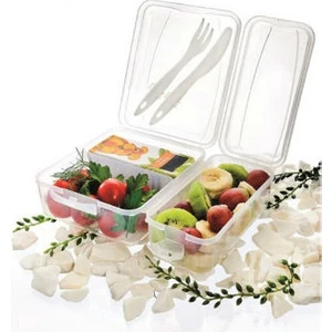 Toptancı Kapında Takeaway Çatal Bıçaklı Saklama Kabı