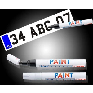 Toptancı Kapında Plaka Yazı Kalemi (Siyah)