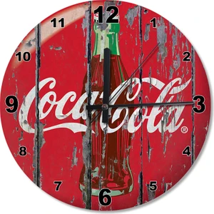 Cocacola Ahşap Duvar Saati